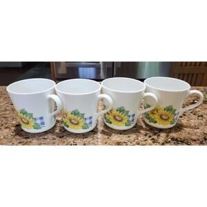 Corelle Sunflower Sunsations (sunflower) Cups (set of 4)